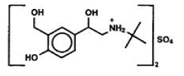 PROVENTIL® HFA (albuterol sulfate) Structural Formula Illustration