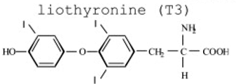 Liothyronine - Structural Formula Illustration