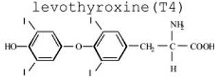 Levothyroxine - Structural Formula Illustration