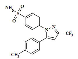 CELEBREX ® (celecoxib) Structural Formula - Illustration